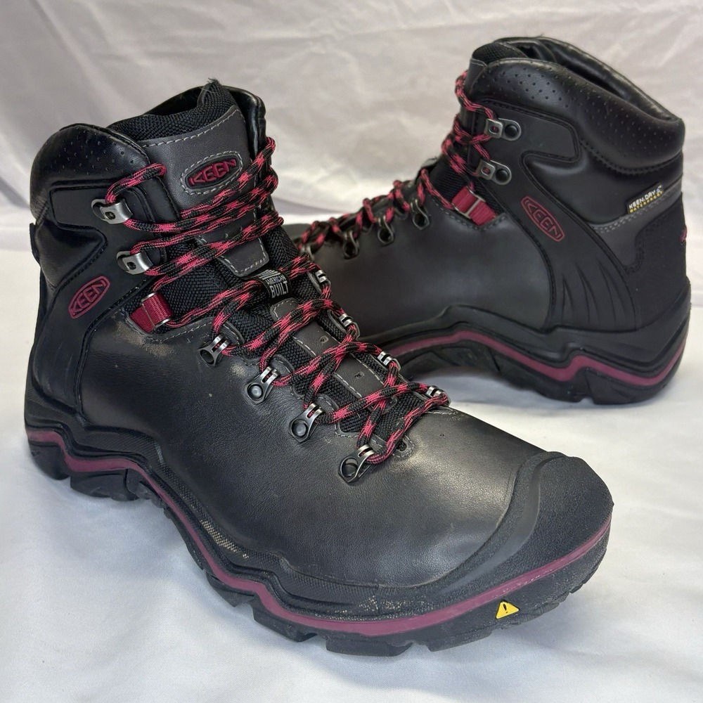 Keen Liberty Ridge Womens US 10 |Gray| Leather Waterproof USA Made Hiking Boots
